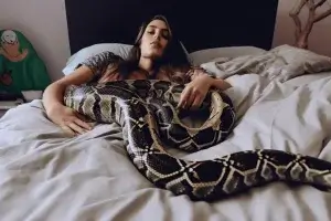 Every night, the woman assumed she could sleep soundly with her pet Python