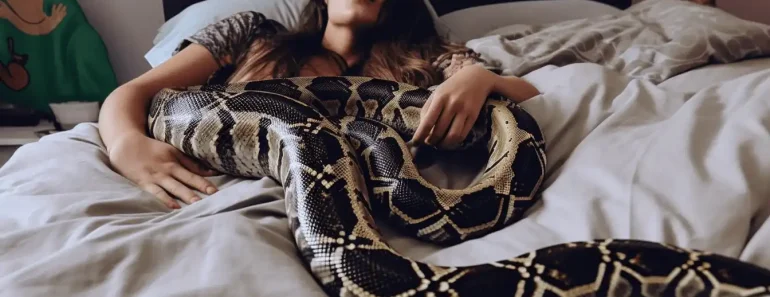 Every night, the woman assumed she could sleep soundly with her pet Python